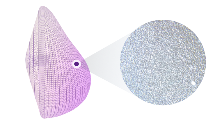 Motiva Korean breast augmentation implant's special nano surface.