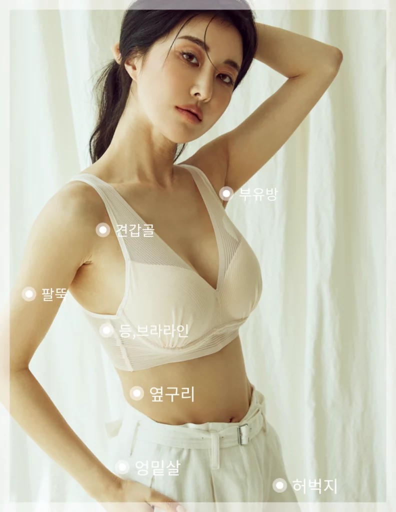 지방 세포 분해 주사를 맞을 수 있는 부위.