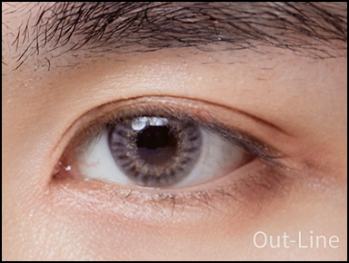 Male out line double eyelid.