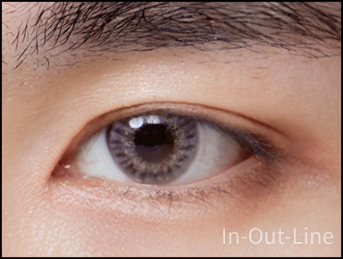 Male in-out line double eyelid.