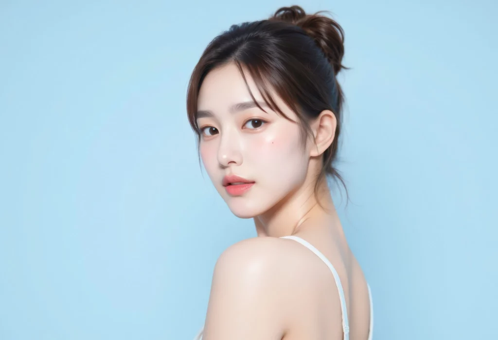 Double chin surgery recovery tips outcome showing a smooth jawline and refined facial contour, highlighting natural results after proper post-surgery care and recovery.