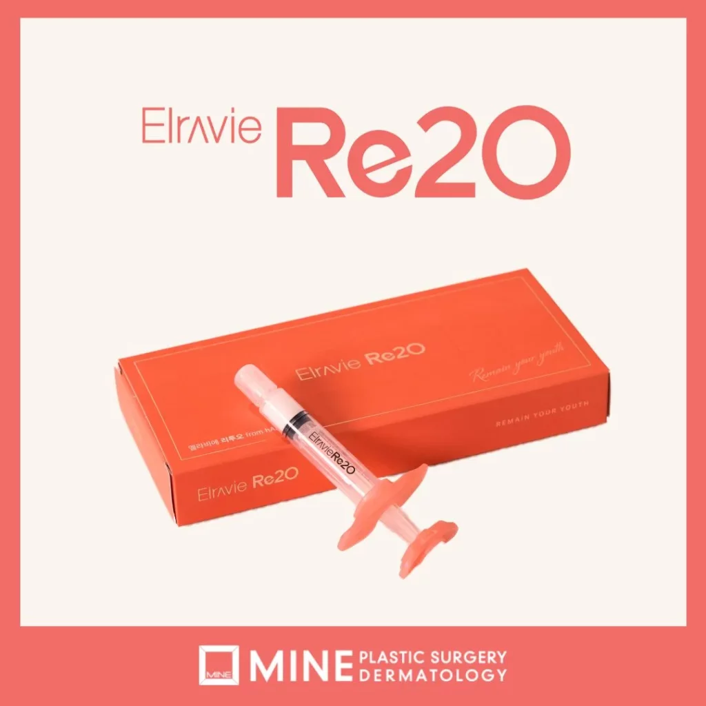 Elravie Re2O collagen injection product used to support skin structure, elasticity, and long-term collagen regeneration in aesthetic dermatology treatments.