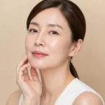Woman in her fifties checking a firm jawline, illustrating what facelift cost in Korea actually pays for