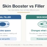 Skin booster vs filler comparison — two injectable treatment types explained